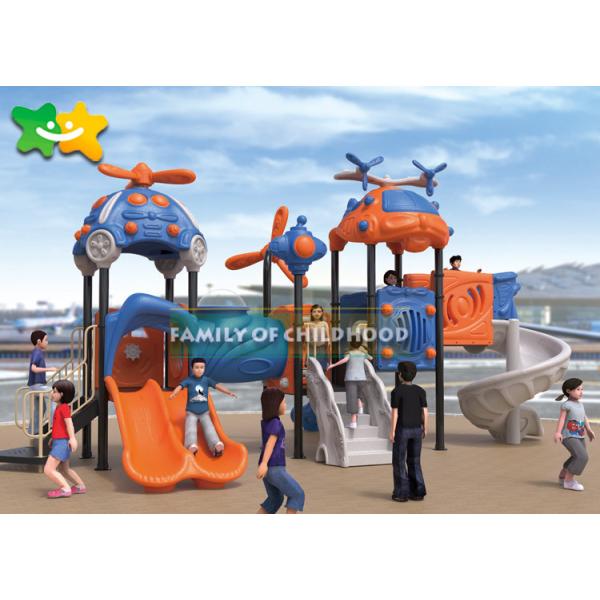 Funny Plastic Spiral Slide , Plastic Play Slides For Toddlers CAD Instruction Installation