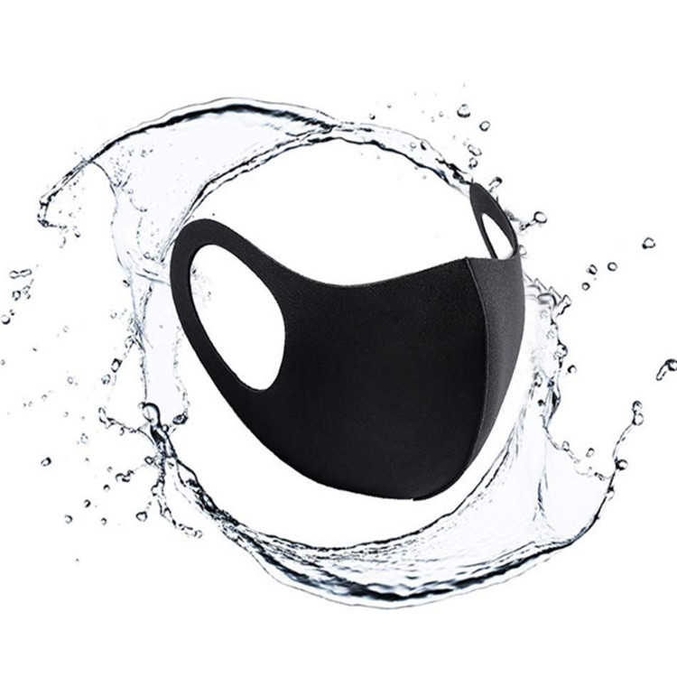 Black 3D Sponge Foam KN90 Particulate Filtering Mask