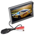 Silver Color Car Reverse Camera With Lcd Monitor , Rear View Monitor System 30ms