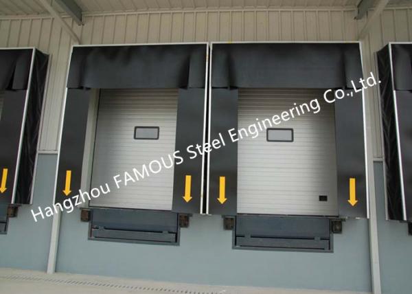 Quality Commercial  PVC Loading Dock Doors With Folding Rubber Seal For Logistic Unloading Platform Use for sale