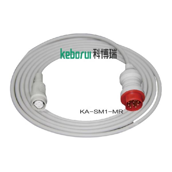 TPU 3.2m IBP Adapter Cable compatible For Simens 10 Pin Monitor To Mindray Transducer