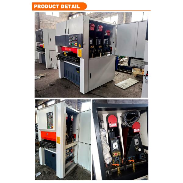 64kW Water Type Abrasive Belt Sanding Machine for Stainless Steel Sheet Polishing