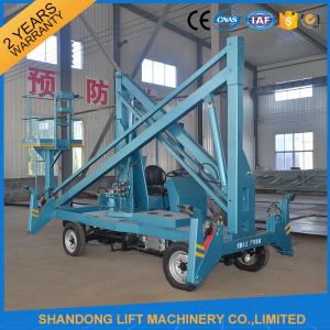 China Hydraulic Mobile Articulated Trailer Mounted Boom Lift with Battery / Diesel Power Source wholesale