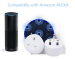 British Standard Mobile Phone Timer Switch Socket , Remote Control WIFI Smart