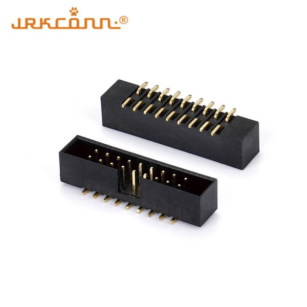 Quality 2.54MM Pin Header Box Header Connctors SMT Type Pin Male Header Dual Row for sale