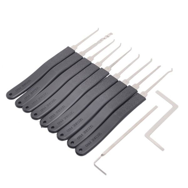 9 Piece Locksmith Supplies Lock Pick Set Pick Lock Tool Locksmith Tool Door Lock Opener