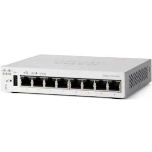 Fanless Cisco 8 Port Poe Switch C1200-8T-D Layer 2 And Layer 3 Switch