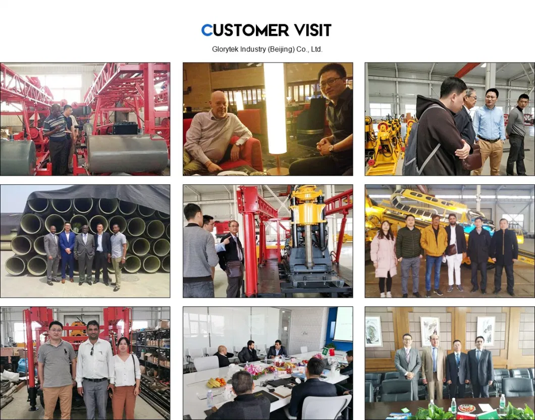 Big Hole Diameter Water Well Drill Rig 300m Deep By Diesel Generator