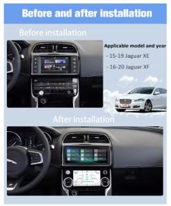 AC Panel for Jaguar XE XF (2015-2020) 10inch LCD Climate Control Screen with Conditioning Temperature Control Knobs