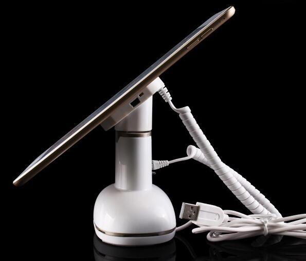 Quality COMER tablet computer security alarm display stand holder with charging cable locking for sale