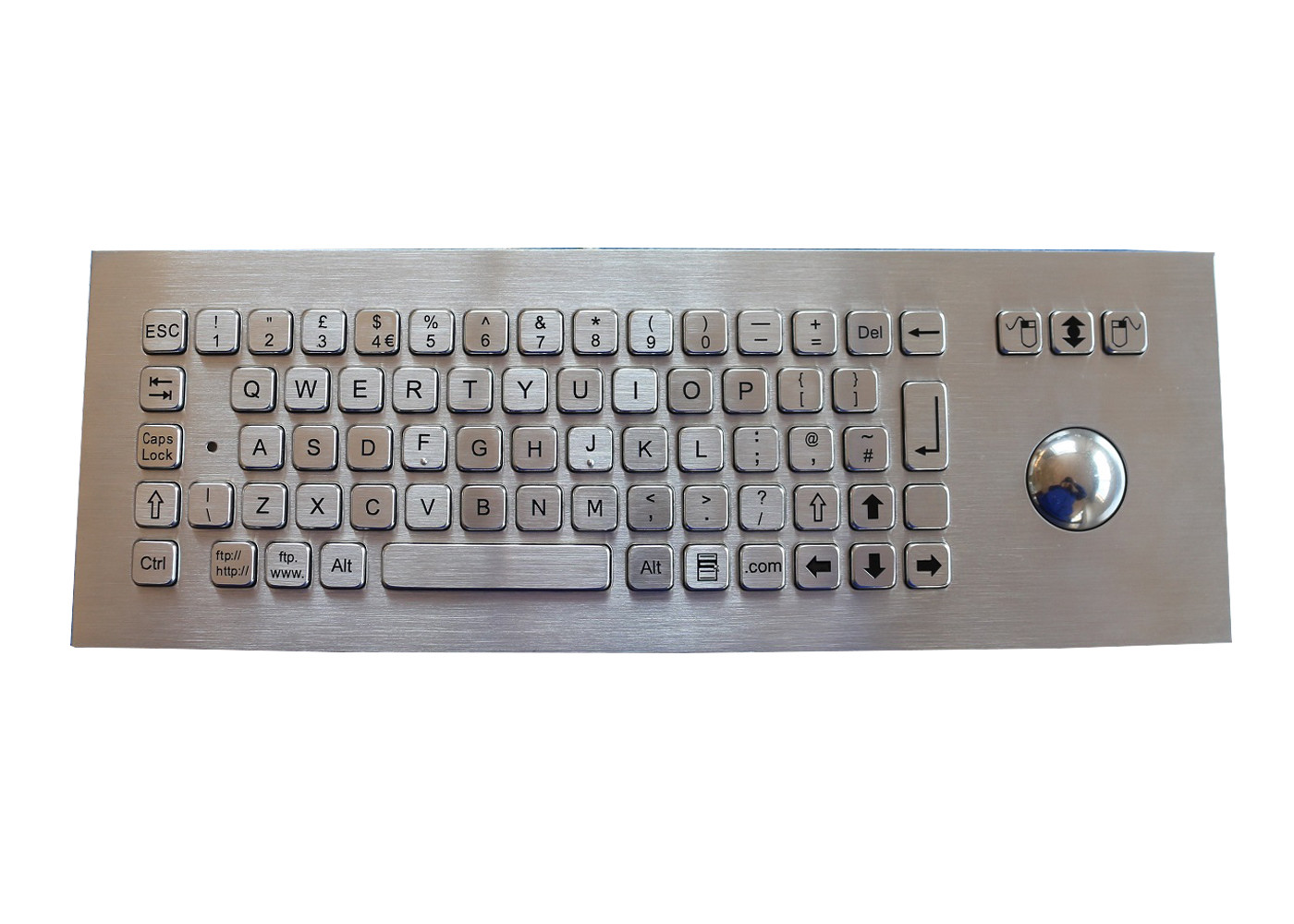 China IP67 Waterproof Panel Mount Keyboard Mechanical With 38mm Trackball wholesale