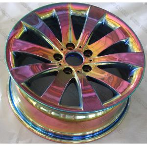 Automotive Wheel PVD Hard Chrome Vacuum Metalizing Machine , DC Magnetron