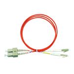 OM2 850nm Duplex Fiber Optic Patch Cord SC UPC To LC UPC Multimode