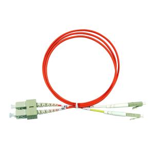 OM2 850nm Duplex Fiber Optic Patch Cord SC UPC To LC UPC Multimode