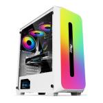 Micro ATX /ATX/ITX CASE Dazzle ARGB Effect Front Panel Bottom Mount Power Supply