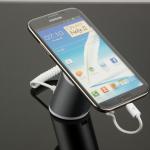 COMER cell phone alarm security counter stands with charging holders