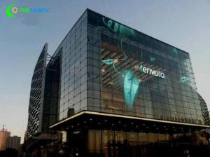 Programmable SMD Transparent LED Display , Soft Pixel Transparent Video Glass Screen