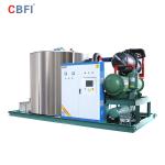 30 Tons Large Flake Ice Machine For Fishery Concrete With Rake Storage System