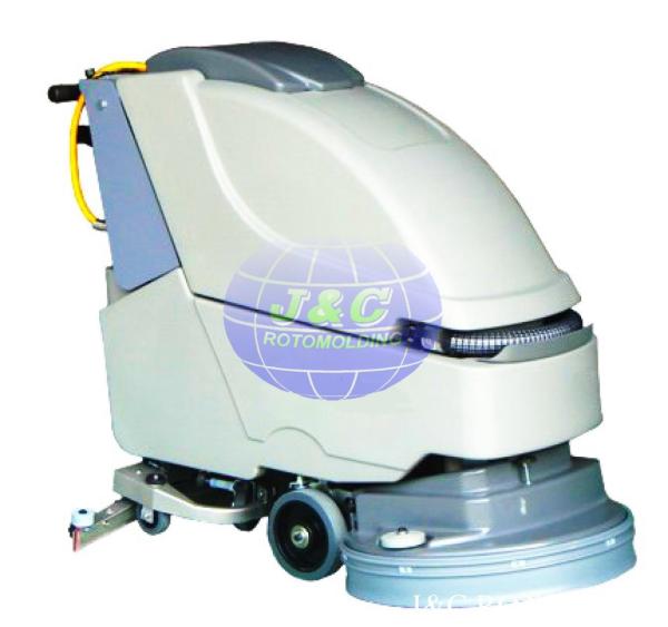Quality Die Casting Custom Rotational Molding LLDPE Hand Push Scrubber With Cnc Processed for sale