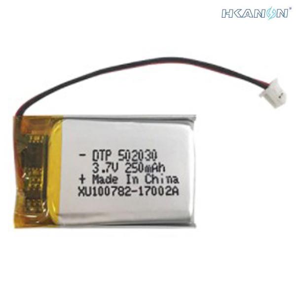 Long Lifespan NCM Battery Cells 0.925Wh 502030 601535 3.7V 250mAh Durable