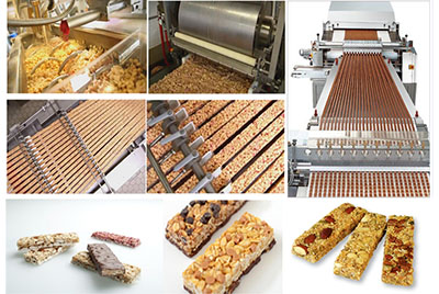 Crispy Peanut Candy Cereal Granola Chocolate Bar Making Machine