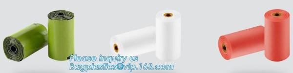 Quality 100% biodegradable and compostable soft loop handle plastic bag for clothing, Custom 100% Compostable Vest Carrier Plast for sale