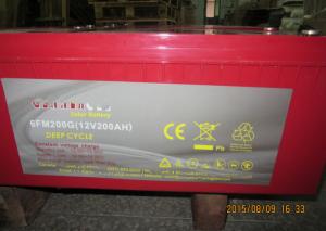 China 12 Volt Solar Lead Acid Battery 200ah Long Life For Off Grid Power wholesale