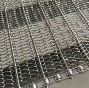 Dehydration Chain Mesh Conveyor Belt Heat Resistant For Transport Customized Width