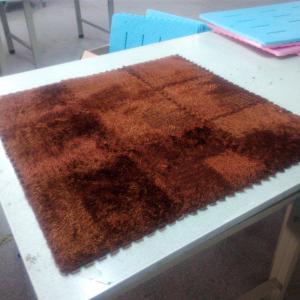 China Eva Back Cheery Interlocking Polyester Area Rugs 9pcs per set wholesale