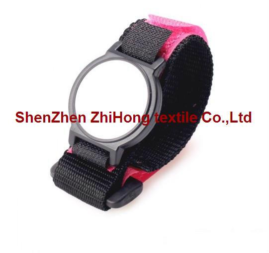 Quality Adjustable Hook And Loop Fastener Straps / Nylon Webbing Wrist Watch Straps for sale