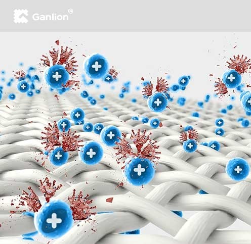 Polyester Cotton Antismelly Anti Bacterial Fabric For Chef Uniform Plain 1/1