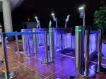 RS485 TCP Face Recognition Swing Barrier Turnstile AC 220V