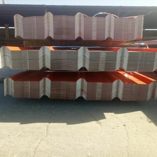 Iron Sheet Roof Trapezoidal Roll Forming Machine With Motor Cutting