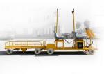 Double Tracks Running Rail Detection Automated Guided Vehicle For Scanning Steel