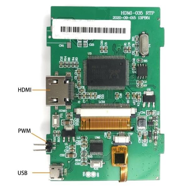 3.5”Hdmi Lcd Screen 320*480 Raspberry Pi Displays Touch Control Capacitive