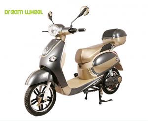 China 35km/H Pedal Assisted Electric Scooter , 48V 500W Vespa Type Electric Scooter wholesale