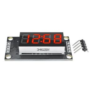 4 Digit LED 0.36 Red LED Display Tube Decimal 7 Segments TM1637 Clock Double Dots Module 0.36 Inch For Arduino