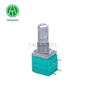 China Metal Shaft 5-Pin Stereo precision adjustable resistor potentiometer 9mm Laminated rotary wholesale