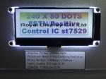 240X80 Cog IC St7529 Transflective LCD Display FStn FPC Parallel