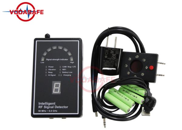 8 LED Signal Strength Indication RF Wireless Signal Detector Vibration Warning
