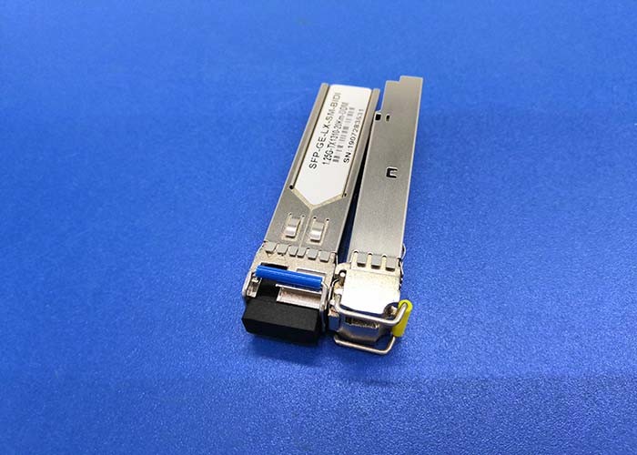 Quality LC Bi Directional Single Mode Fiber Module 155Mbps SFP 20KM TX1550/RX1310nm for sale