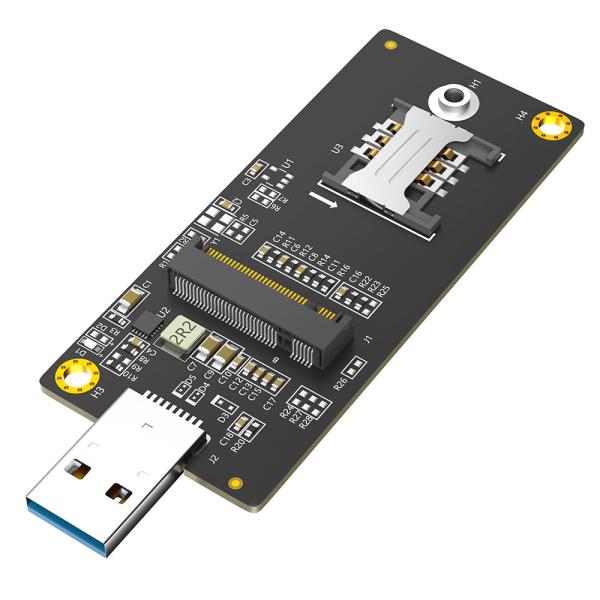 Quality NGFF(M.2)  Key B  To USB 3.0 Adapter  With SIM 6pin Slot For WWAN/LTE ModuleHigh Speed Transmission Without Delay for sale