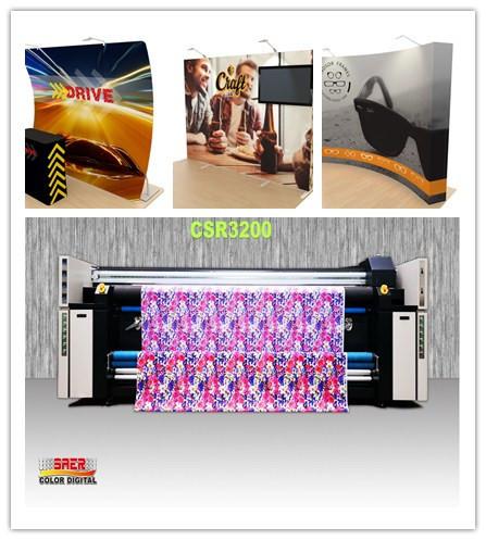 Quality Roll To Roll Flag Printing Machine Intelligent PID Temperature Control for sale