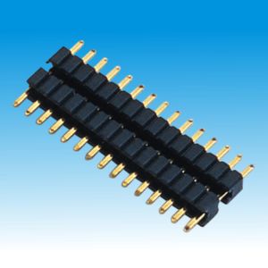 China Durable Straight Single Pin Header Right Angle 1.27mm 0.40SQ High Strength on sale