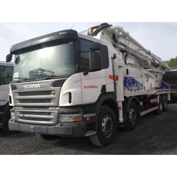 Zoomlion 49m Used Heavy Equipment Boom Pump Truck for High/Low Pressure Concrete Output