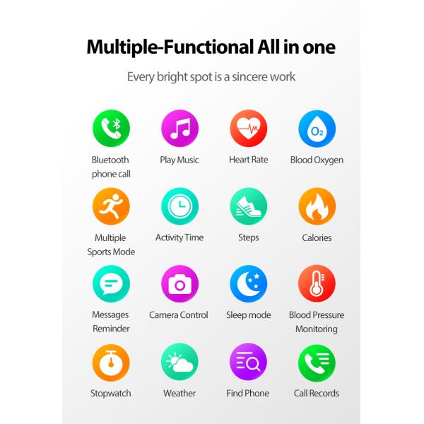 S11plus PHY6202 Screen Touch Watch Bluetooth BLE4.0 BLE3.0 IP67