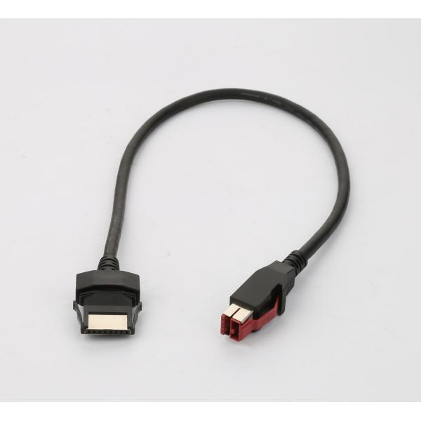 12V 24V Powered USB Printer Cable 12V To 2X48P 1M-5M UL20276