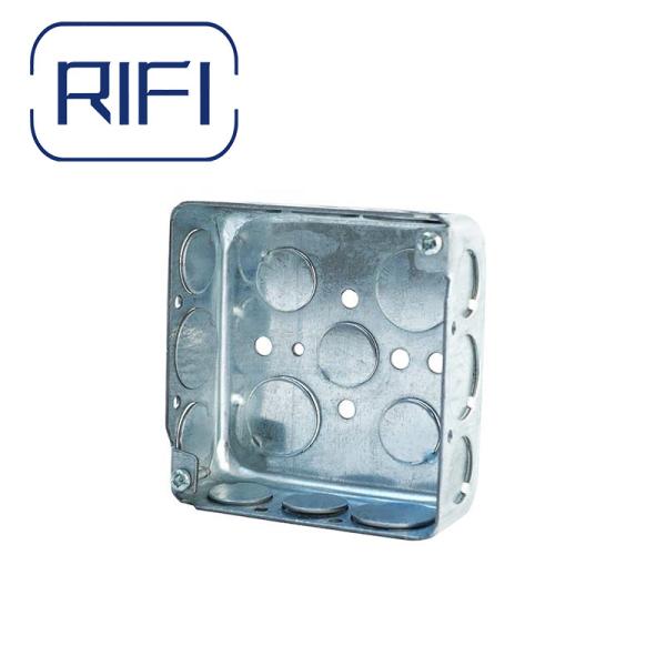 Quality Metal Electrical Junction Box And Cover For Switch Box 1 1/2" Or 1 7/8" Or 2 1/8" Depth for sale