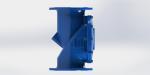 Epoxy coated 40 Degree Incline Angle check Valve With Nylon Reinforcement Disc