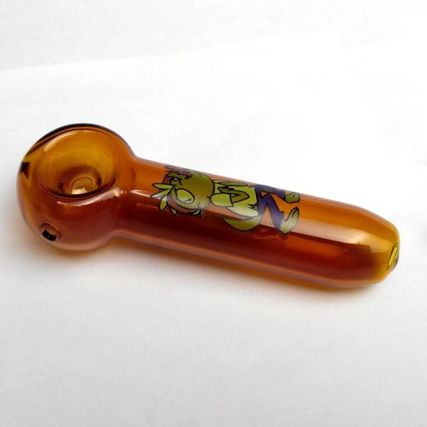 Durable Glass Hand Pipe Rick And Morty Pickle Tobacco Cucumber Label